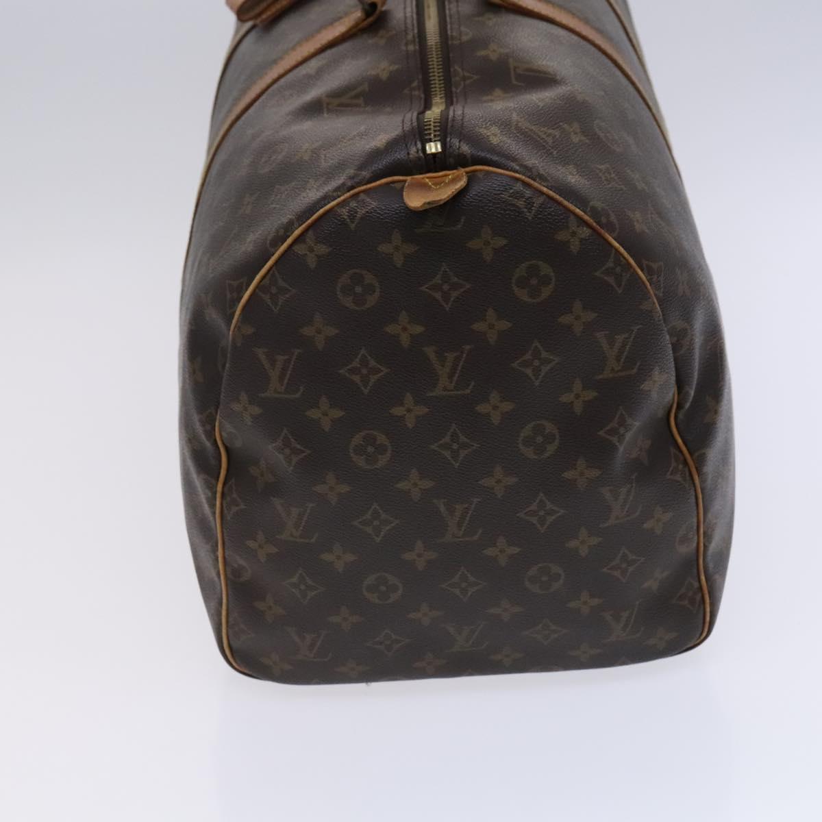 Louis Vuitton Keepall 55, Brown, Canvas, travel