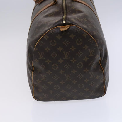 Louis Vuitton Keepall 55, Brown, Canvas, travel