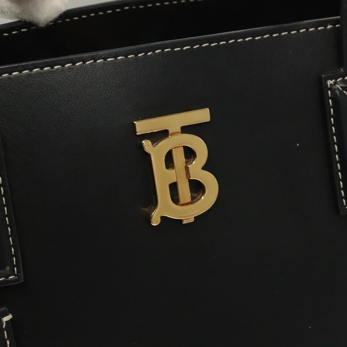 Burberry TB, Black, Leather, tote