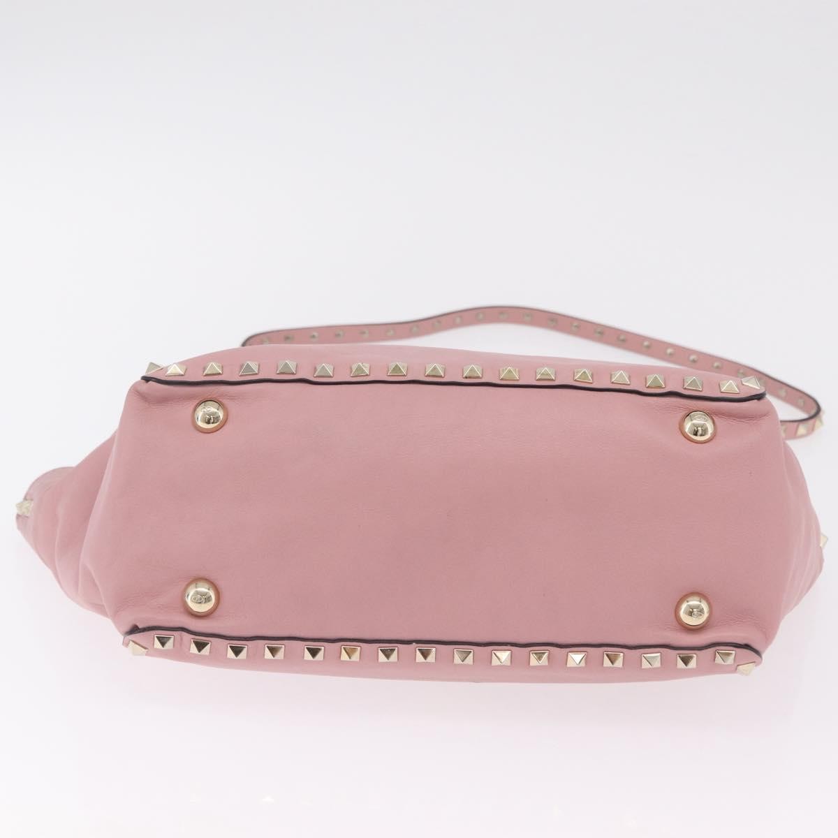 Valentino Garavani Rockstud Soft Leather, Pink, Leather, Tote Bag