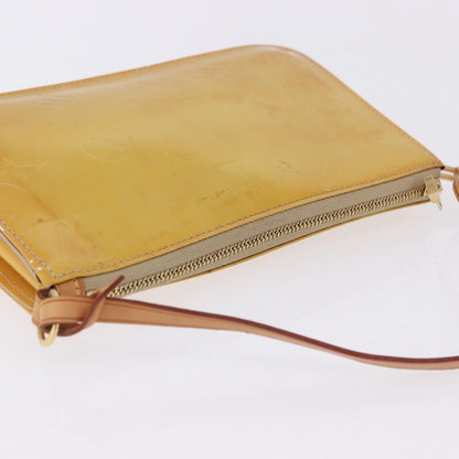 Louis Vuitton Lexington Pochette Monogram Vernis, Beige, Patent Leather, Clutch