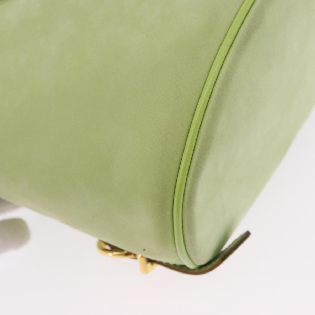 Salvatore Ferragamo Gancini Suede, Green, Suede, Backpack