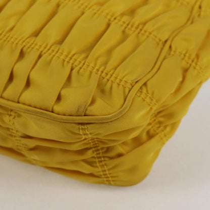 Prada Re-Nylon, Yellow, NYLON, clutch