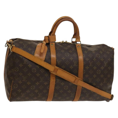Louis Vuitton Keepall Bandouliere 50, Brown, Canvas, travel