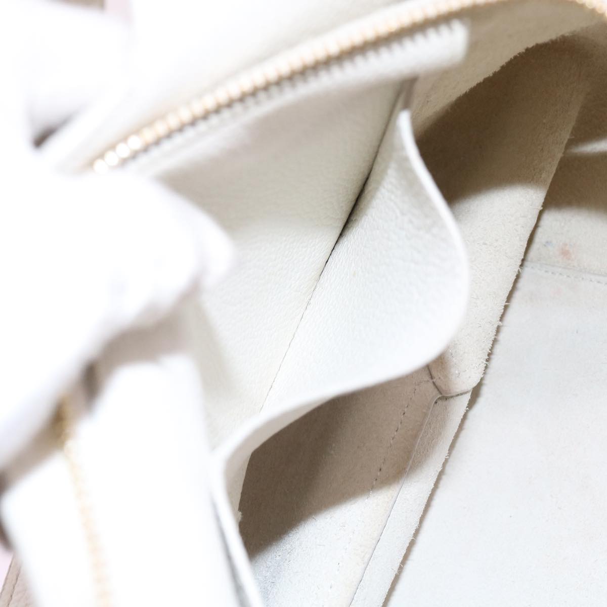 Céline -, White, Leather, shoulder