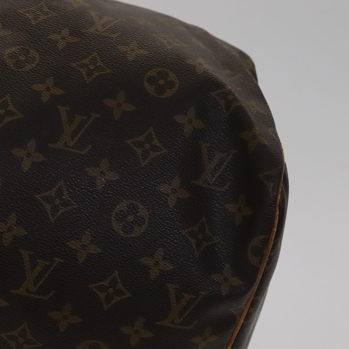 Louis Vuitton Keepall 55, Brown, Canvas, travel