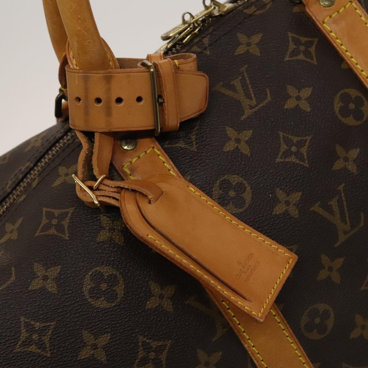 Louis Vuitton Keepall 55, Brown, Canvas, travel