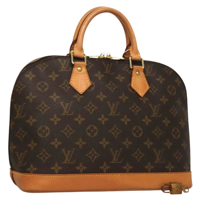 Louis Vuitton Alma, Brown, Canvas, handbag