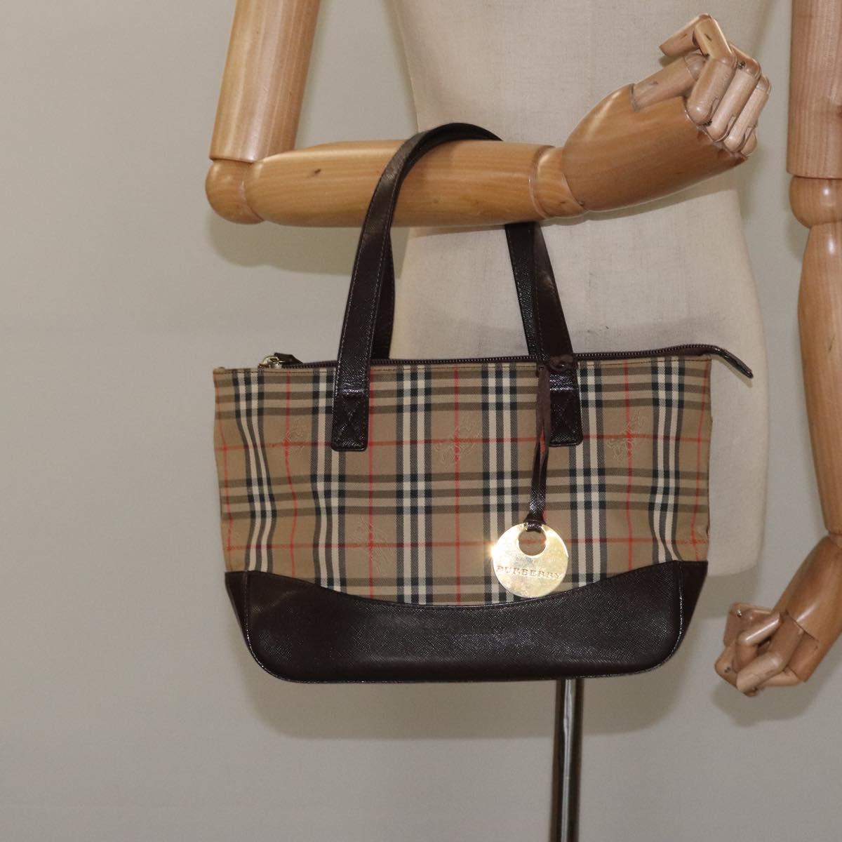 Burberry Nova Check, Beige, Canvas, tote
