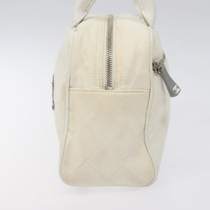 Chanel Chanel, White, Canvas, handbag