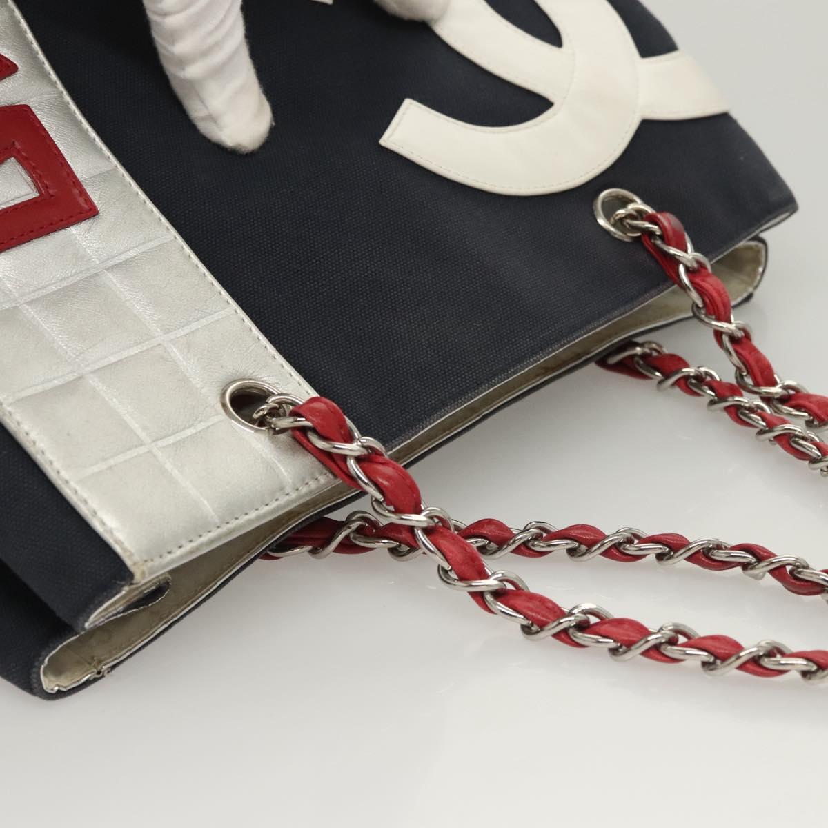 Chanel Numero 5, Navy, Canvas, tote