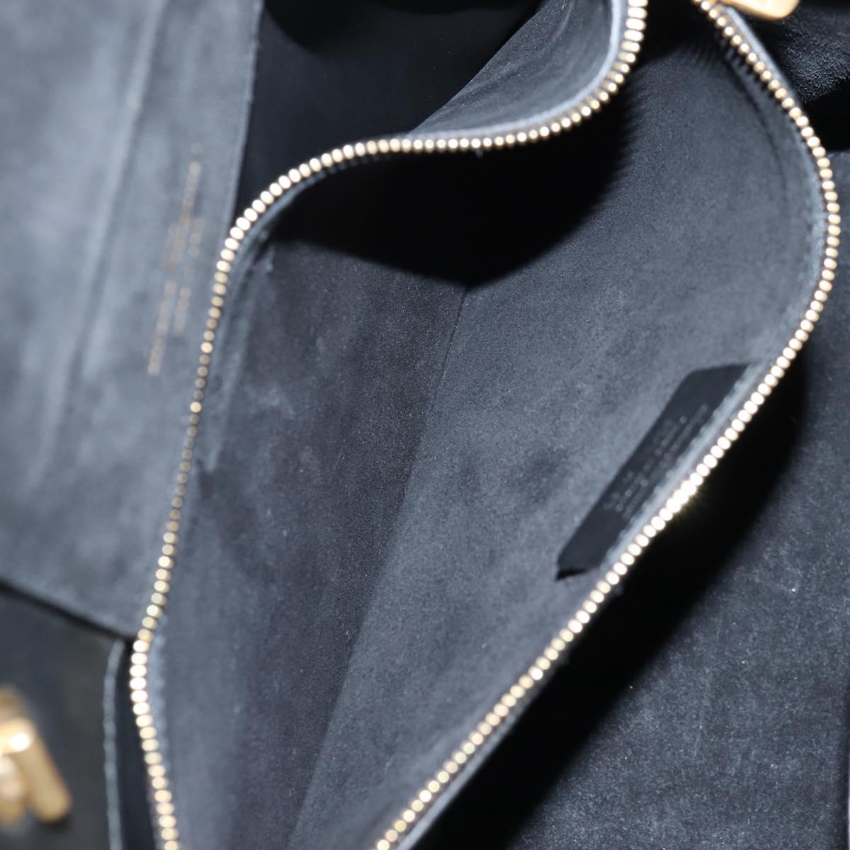 Salvatore Ferragamo Gancini, Black, Leather, tote