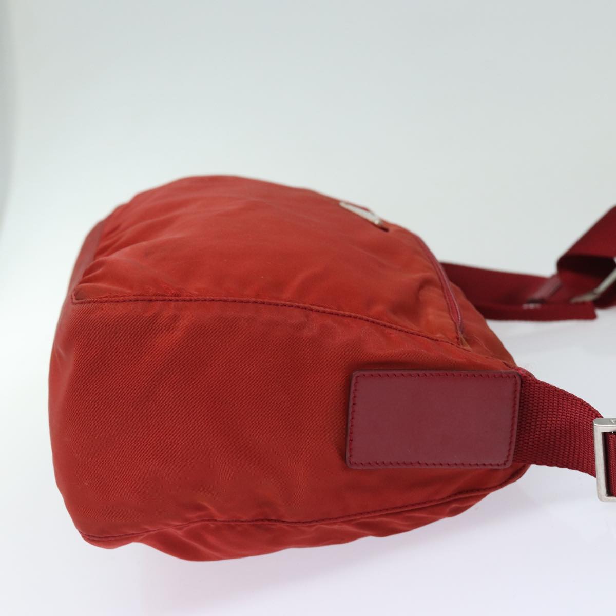 Prada Tessuto, Red, Canvas, shoulder