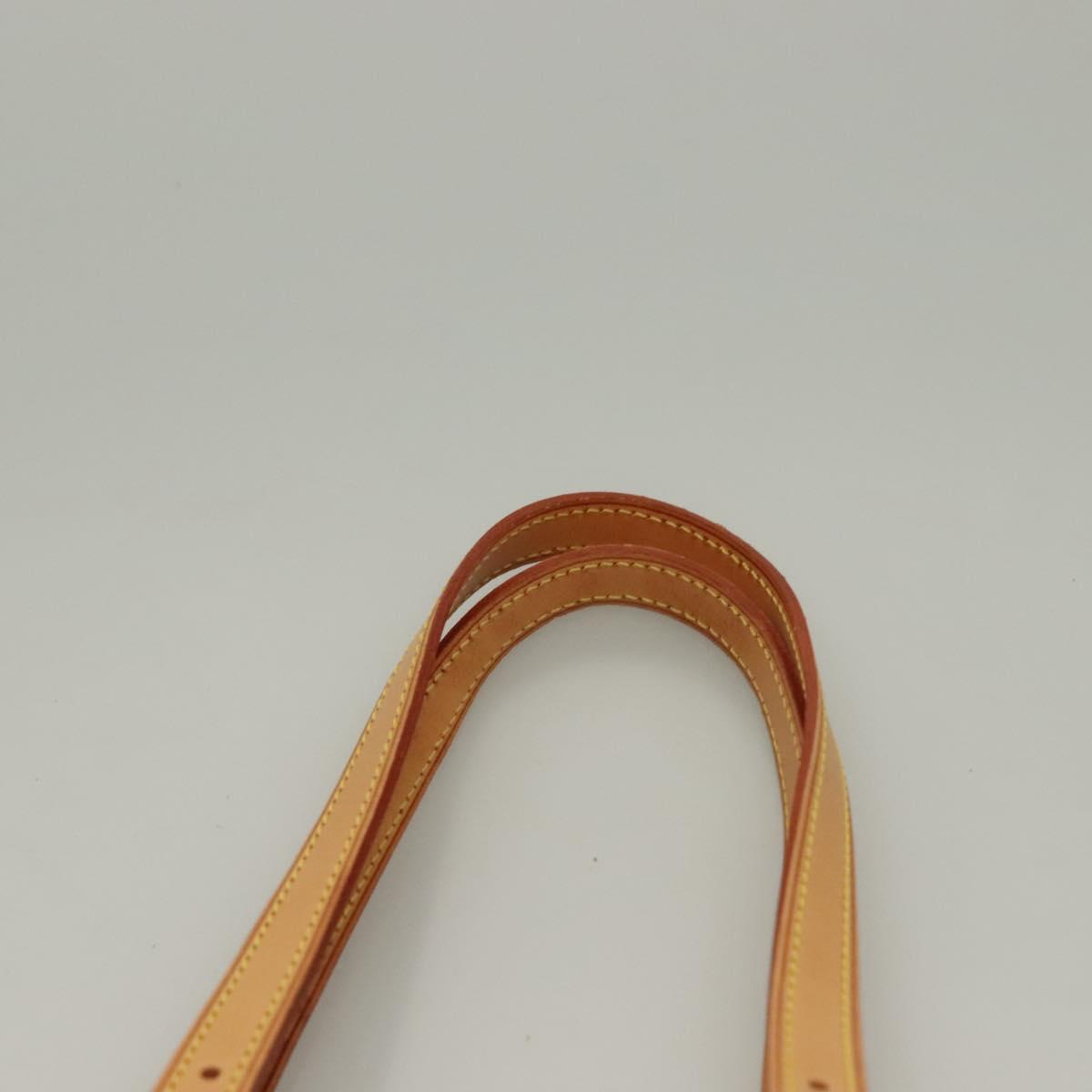 Louis Vuitton Bucket PM, Beige, Leather, shoulder