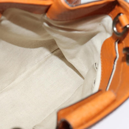 Gucci Bamboo, Orange, Leather, handbag