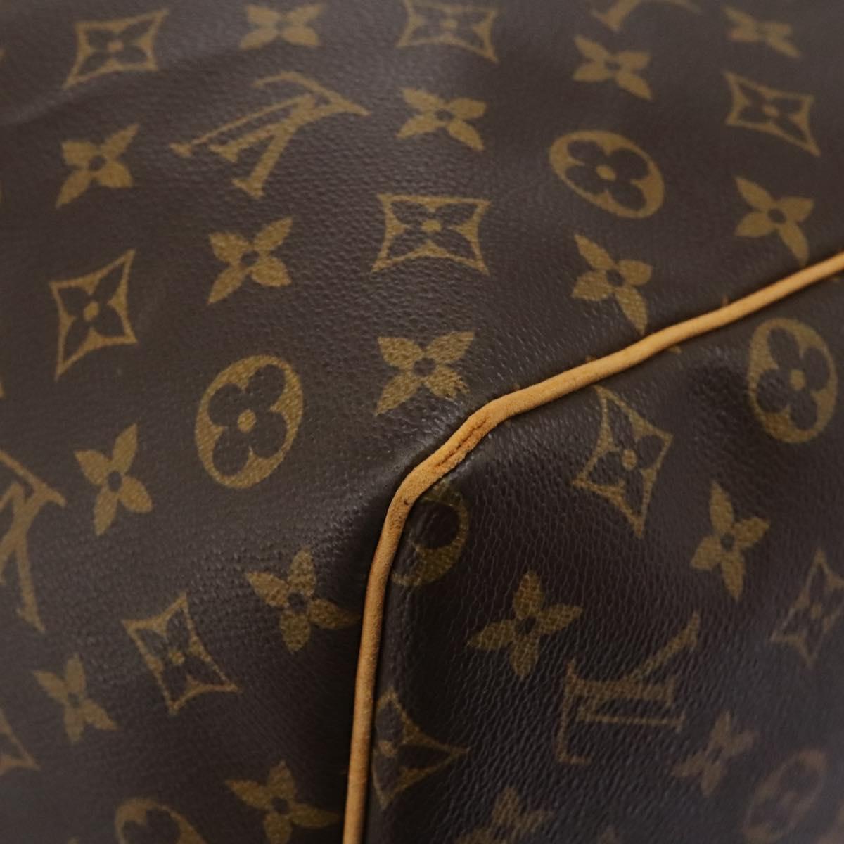 Louis Vuitton Keepall 60, Brown, Canvas, travel