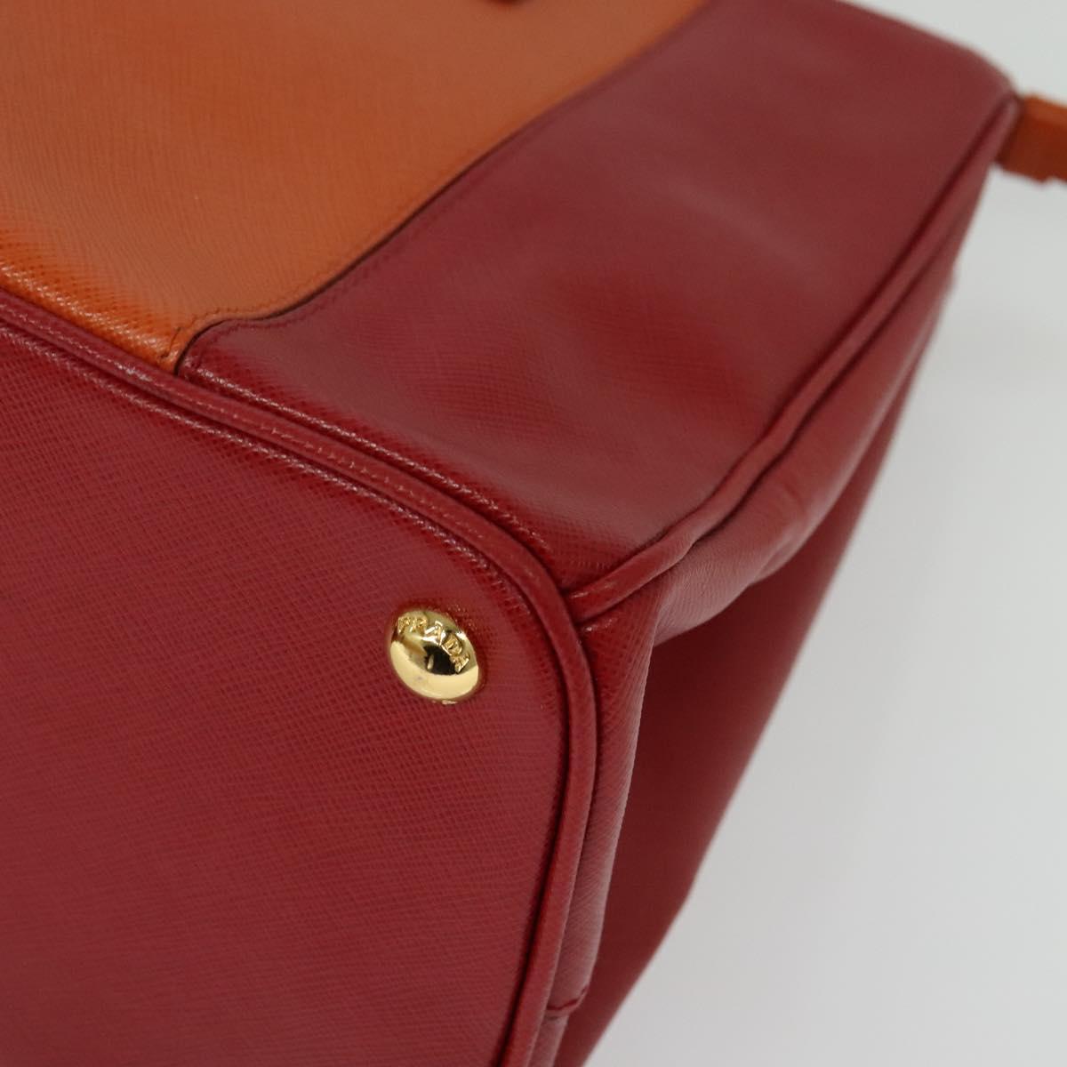 Prada Galleria, Orange, Leather, handbag