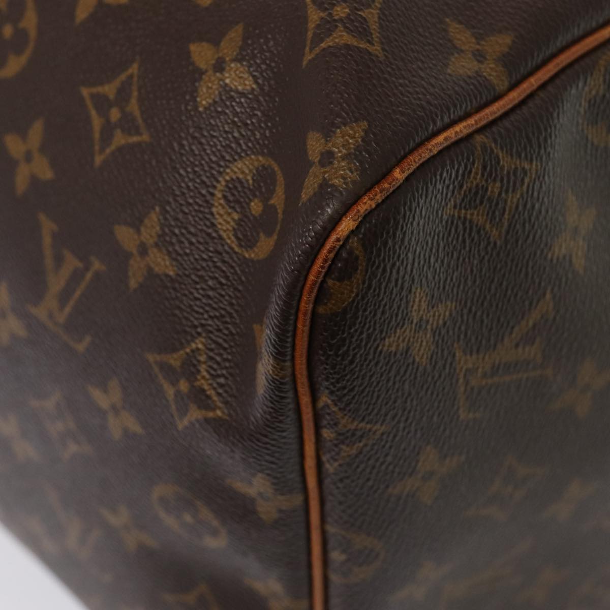 Louis Vuitton Keepall 60, Brown, Canvas, travel
