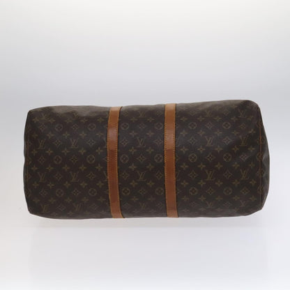 Louis Vuitton Keepall 55, Brown, Canvas, travel