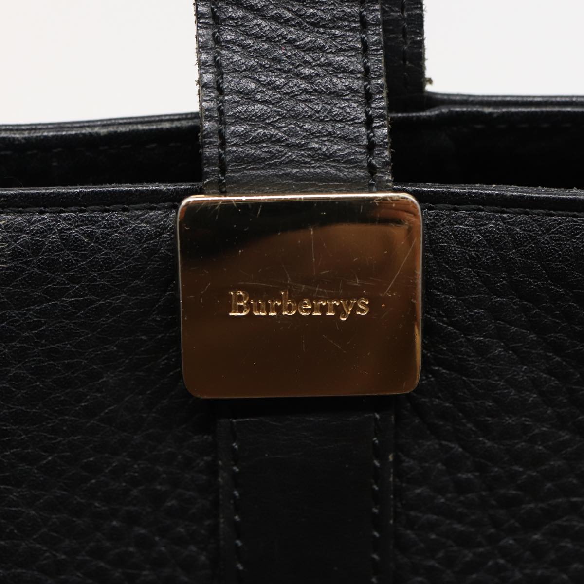 Burberry, Black, Leather, handbag