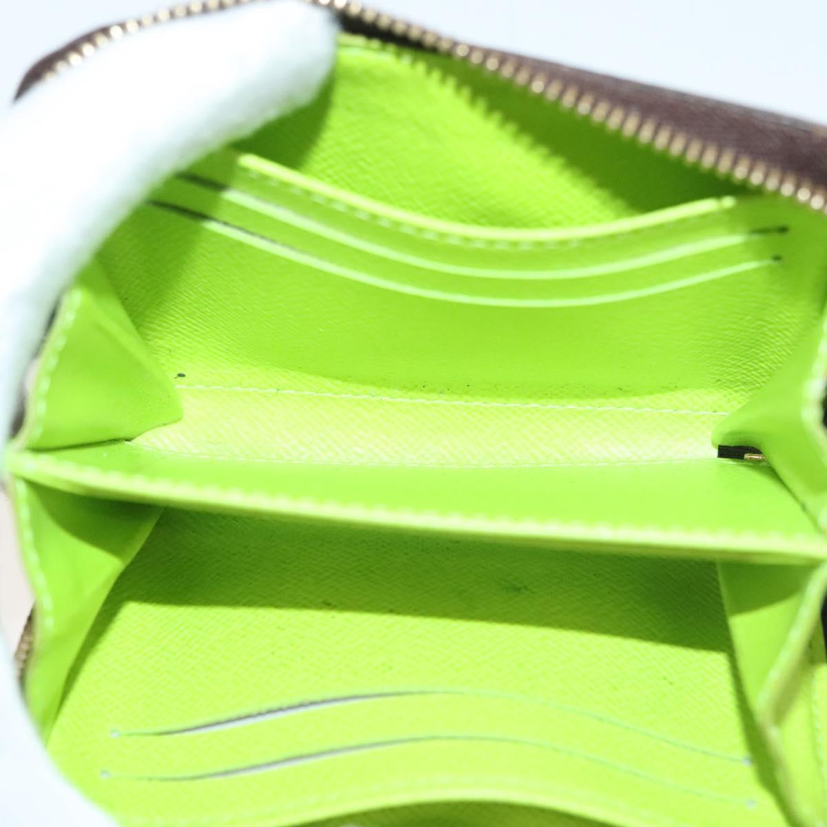 Louis Vuitton Zippy coin purse, Green, Canvas, wallet