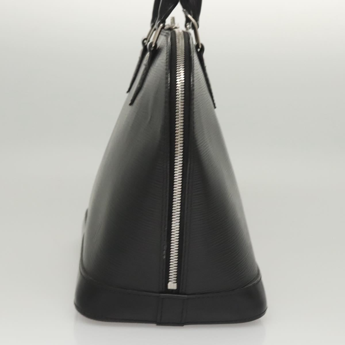 Louis Vuitton Alma, Black, Leather, handbag