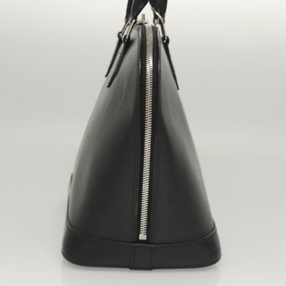 Louis Vuitton Alma, Black, Leather, handbag