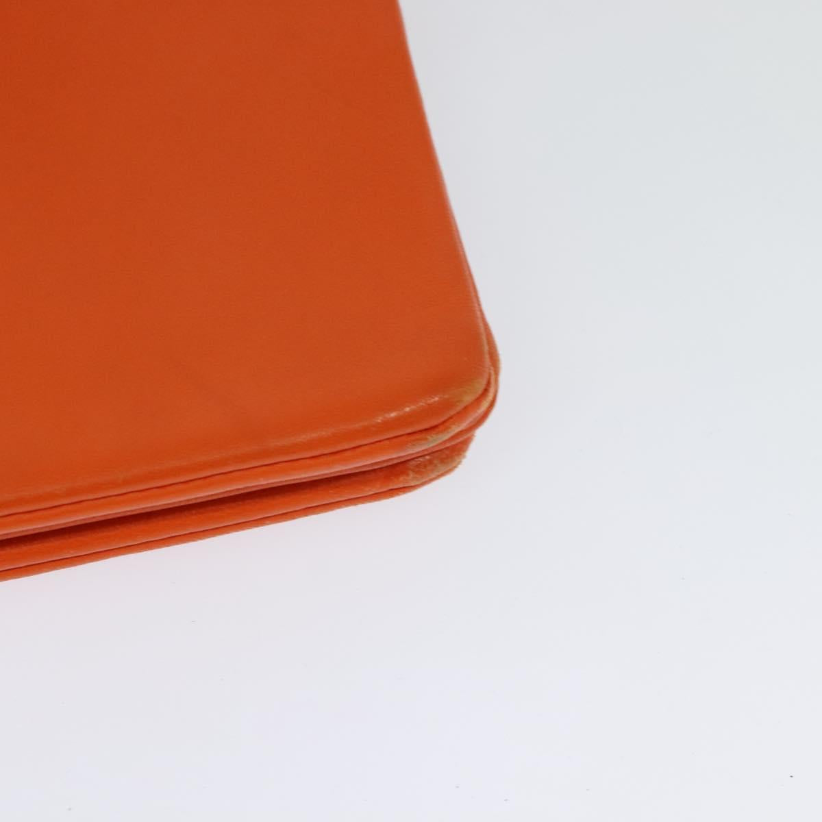 Céline Trio, Orange, Leather, shoulder