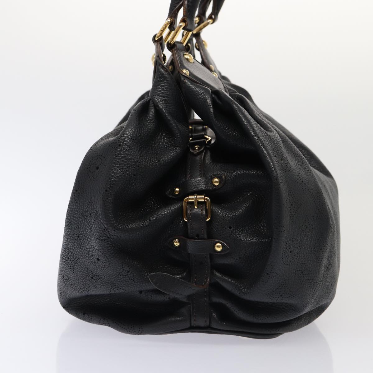 Louis Vuitton XL, Black, Leather, handbag