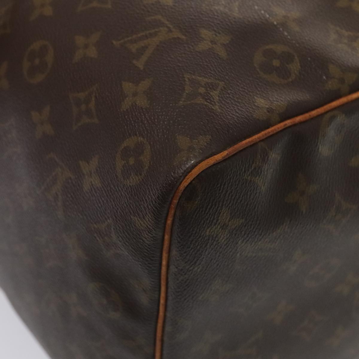Louis Vuitton Keepall 60, Brown, Canvas, travel