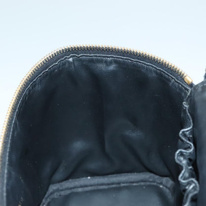 Chanel Vanity, Black, Leather, clutch