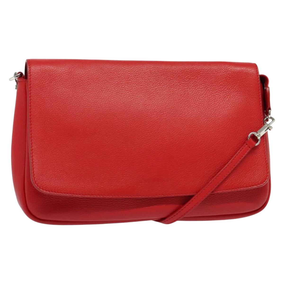 Louis Vuitton Parnassea, Red, Leather, shoulder
