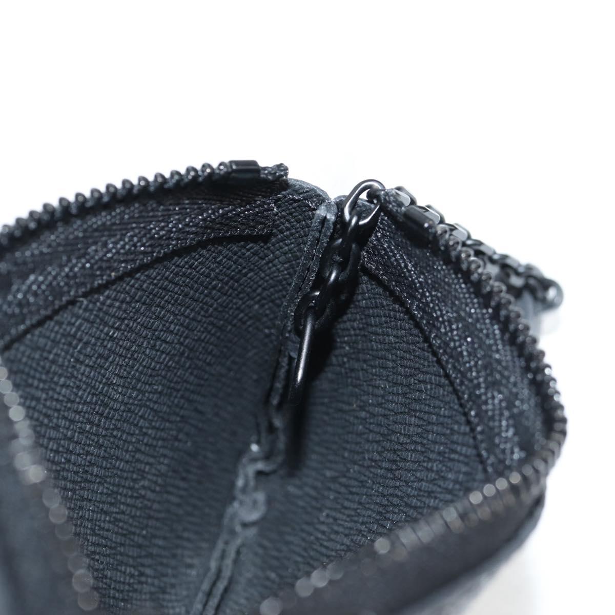Louis Vuitton Pochette Clés, Black, Canvas, wallet