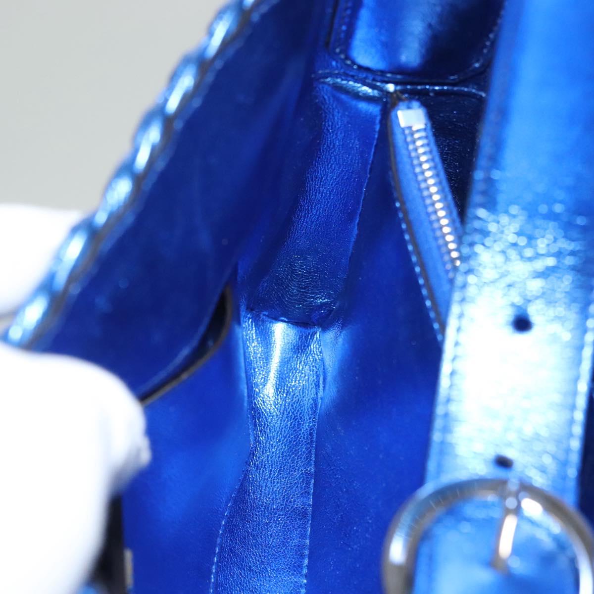 Salvatore Ferragamo Gancini, Blue, Leather, shoulder
