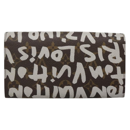 Louis Vuitton Porte Monnaie Credit, Brown, Canvas, wallet