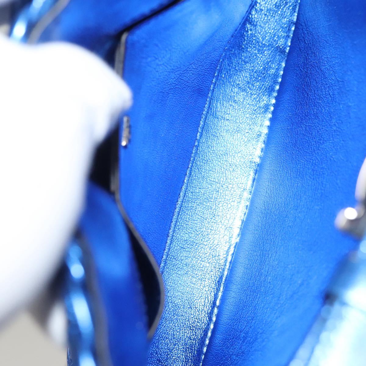 Salvatore Ferragamo Gancini, Blue, Leather, shoulder