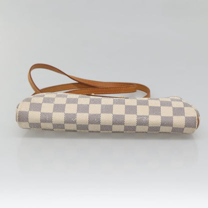 Louis Vuitton Eva, White, Canvas, shoulder