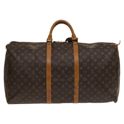 Louis Vuitton Keepall 60, Brown, Canvas, travel