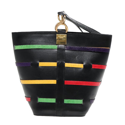 Céline, Black, Leather, shoulder