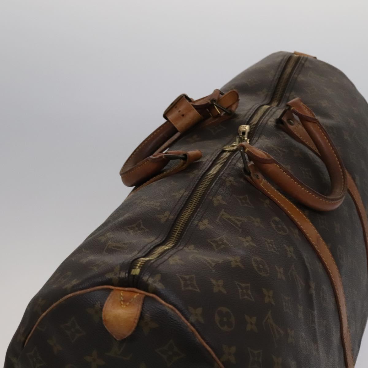 Louis Vuitton Keepall 60, Brown, Canvas, travel