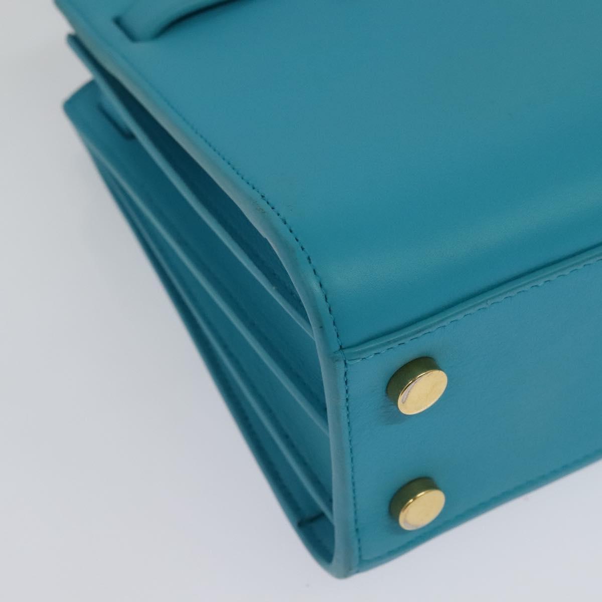 Yves Saint Laurent, Blue, Leather, handbag