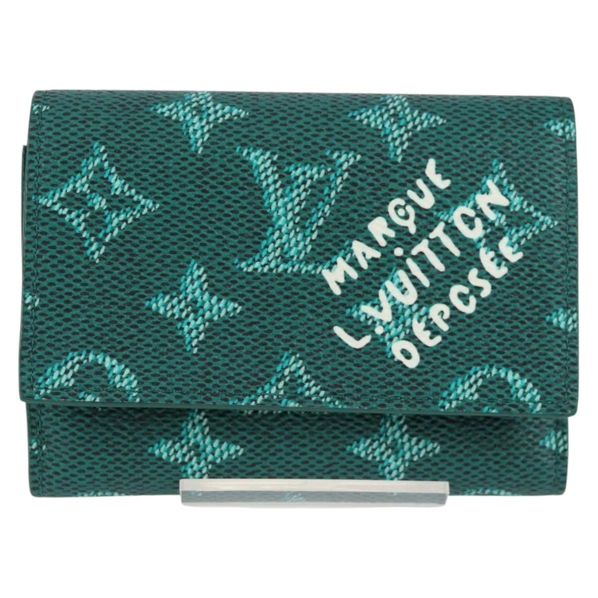 Louis Vuitton Victor, Green, Canvas, wallet