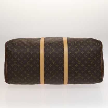 Louis Vuitton Keepall 60, Brown, Canvas, travel