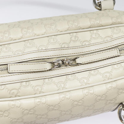 Gucci Vintage, White, Leather, handbag