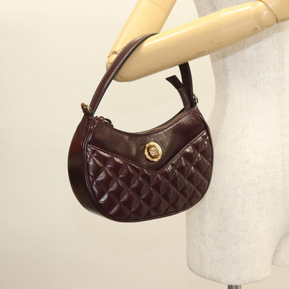 Versace, Brown, Leather, shoulder