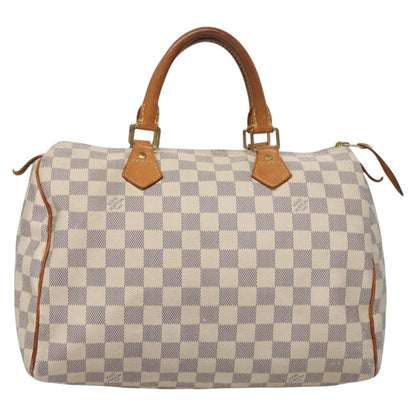 Louis Vuitton Speedy 30, White, Canvas, handbag