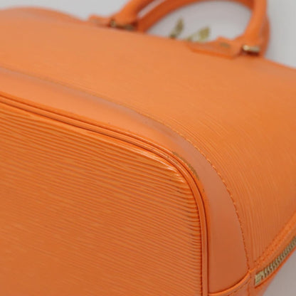 Louis Vuitton Alma, Orange, Leather, handbag
