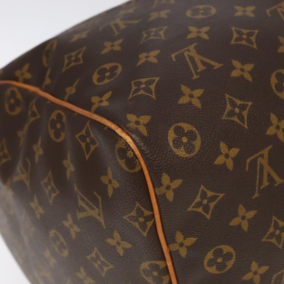 Louis Vuitton Keepall 60, Brown, Canvas, travel