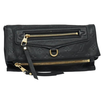 Louis Vuitton Petillante, Black, Leather, clutch