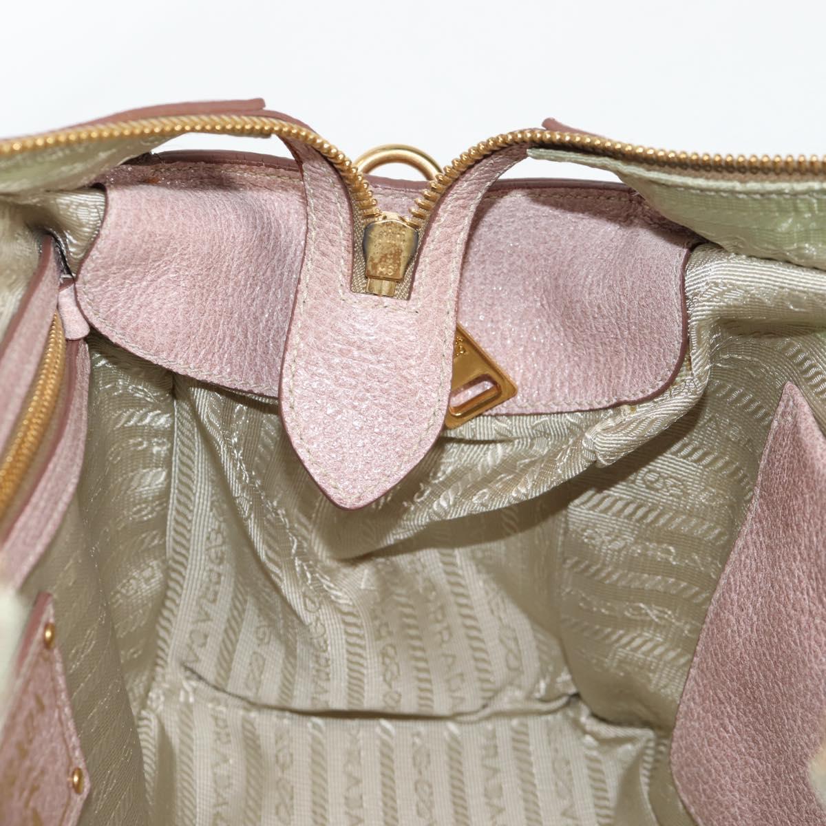 Prada Vitello, Pink, Leather, handbag